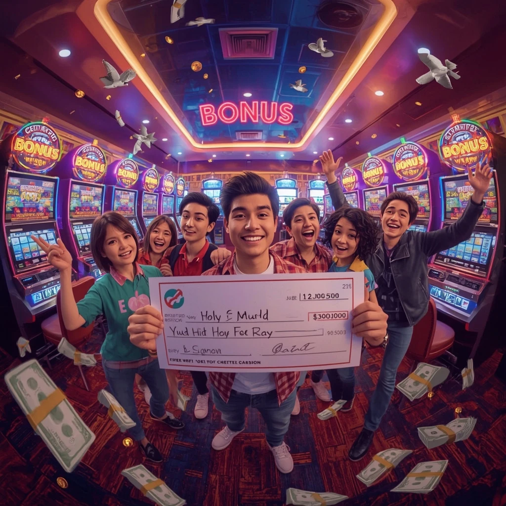 bonus in a man's hands at VERA&JOHN CASINO